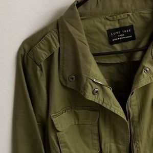 Love Tree Army Green Jacket